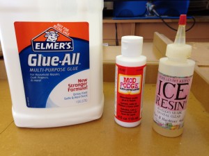 Glue, Mod Podge, Resin